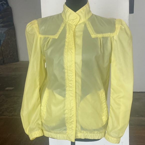 Vintage yellow nylon jacket - Picture 1 of 16
